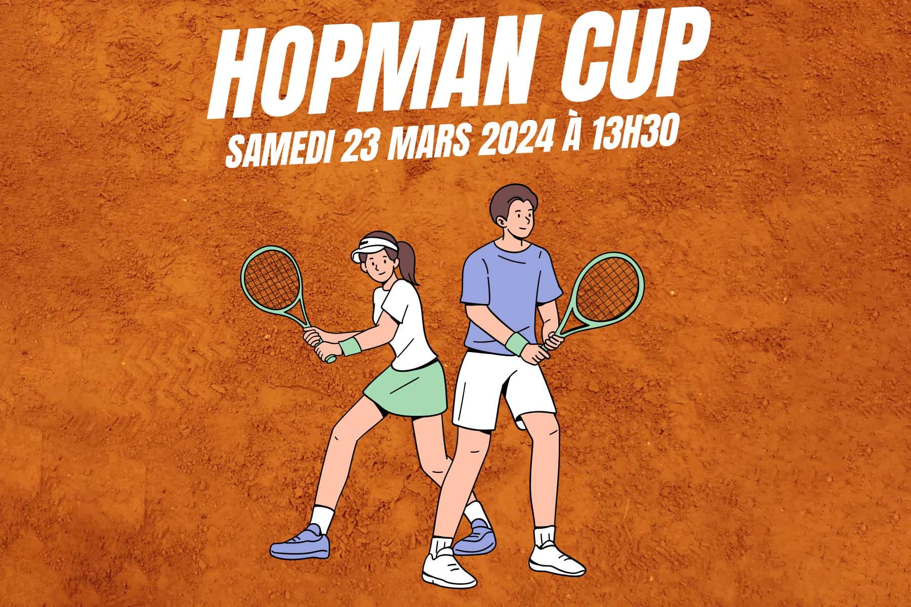Affiche de la Hopman Cup 2024 du Tennis Club de la Pierre Rouge