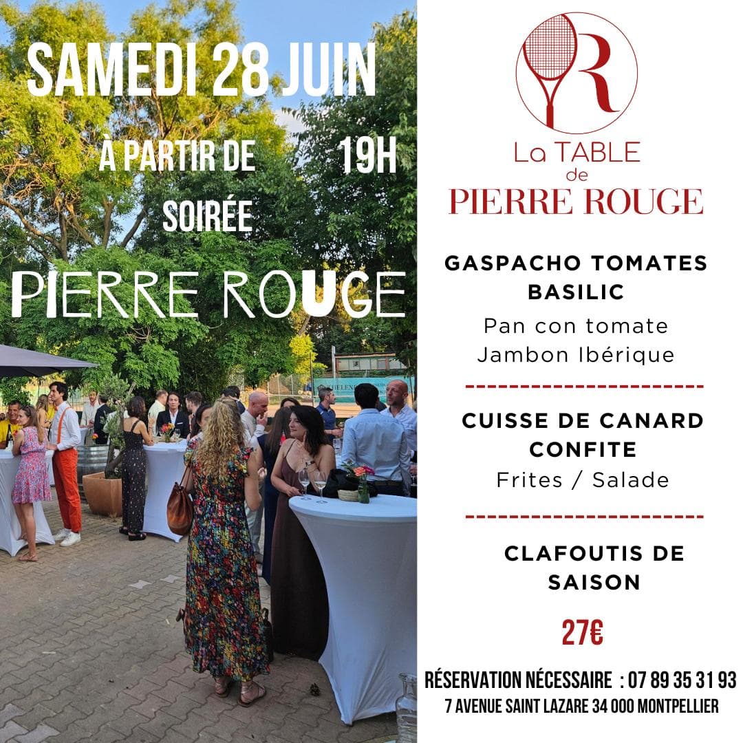 Soirée Club/Tournoi 2025 (La Table x Tennis x Athletic Club)